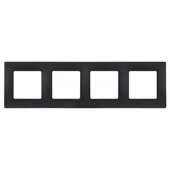 Рамка четырехместная Legrand Etika 672584 антрацит