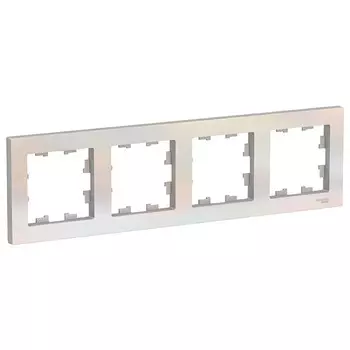 Рамка четырехместная Schneider Electric AtlasDesign ATN000404 жемчуг