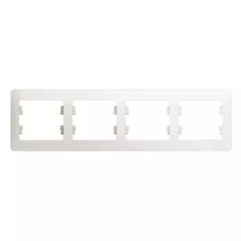 Рамка четырехместная Schneider Electric Glossa GSL000604 перламутр