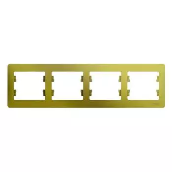 Рамка четырехместная Schneider Electric Glossa GSL001004 фисташковая