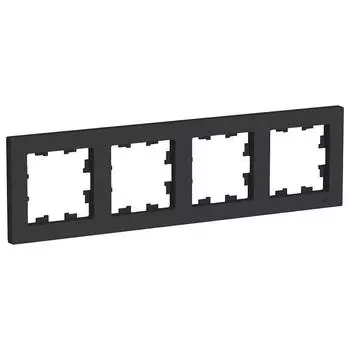 Рамка четырёхместная Schneider Electric Atlasdesign ATN000704 грифель