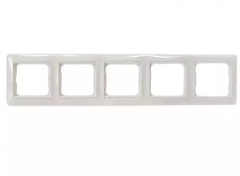 Рамка декоративная Legrand Valena (белая) пятиместная