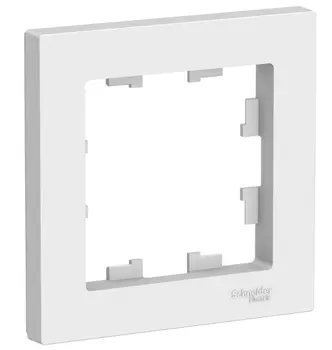 Рамка для розетки Schneider Electric Atlas Design SE белая