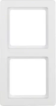 Рамка двойная Berker Q.1. полярная белизна с эффектом бархата 10126089