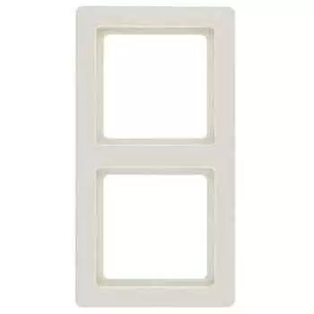 Рамка двойная Berker Q.1. слоновая кость с эффектом бархата