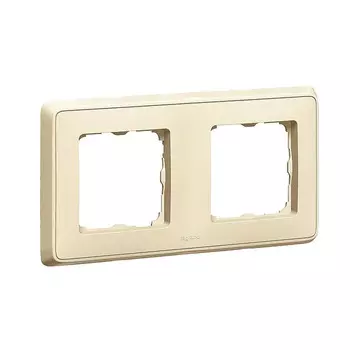 Рамка двухместная Legrand Cariva 773752 Слоновая кость