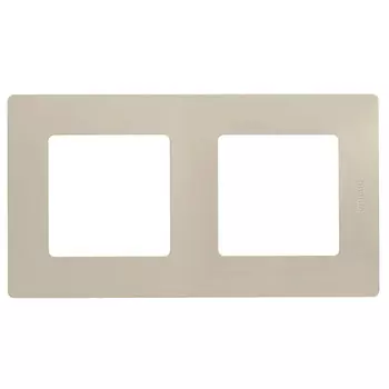 Рамка двухместная Legrand Etika 672512 Слоновая кость