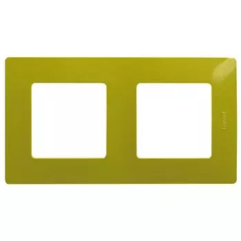 Рамка двухместная Legrand Etika 672542 зеленый папоротник