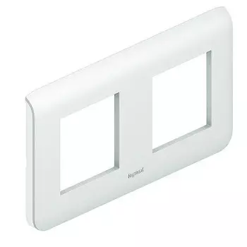 Рамка двухместная Legrand Mosaic 078804 белая
