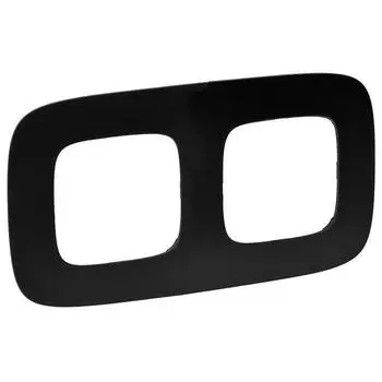 Рамка двухместная Legrand Valena Allure 754402 матовый черный