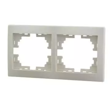 Рамка двухместная Lezard Mira 701-0300-147 крем