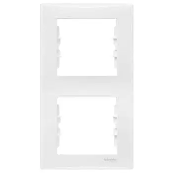 Рамка двухместная Schneider Electric Sedna SDN5801121 белая