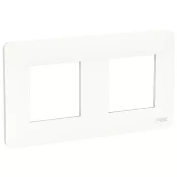 Рамка двухместная Schneider Electric Unica Studio NU200418 белая
