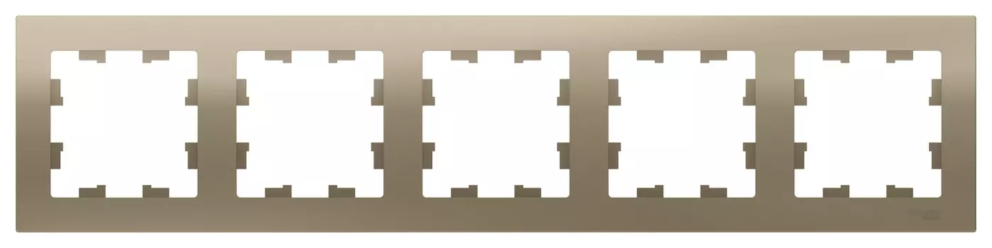 Рамка на 5 постов Schneider Electric AtlasDesign ATN000505 шампань