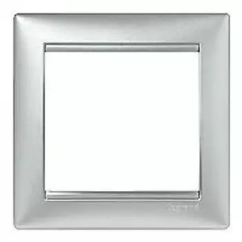 Рамка одинарная LeGrand Valena алюминий 770151