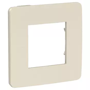 Рамка одноместная NU280244 Schneider Unica New бежевая