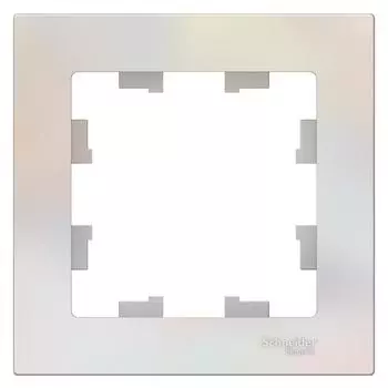 Рамка одноместная Schneider Electric AtlasDesign ATN000401 жемчуг