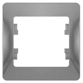 Рамка одноместная Schneider Electric Glossa GSL000301 алюминий