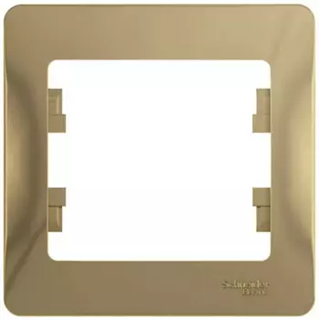 Рамка одноместная Schneider Electric Glossa GSL000401 титан