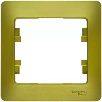 Рамка одноместная Schneider Electric Glossa GSL001001 фисташковая