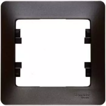 Рамка одноместная Schneider Electric Glossa GSL001301 графит