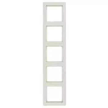 Рамка пятерная Berker Q.1. слоновая кость с эффектом бархата 10156082