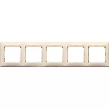 Рамка пятиместная 774355 LeGrand Valena цвет бежевый