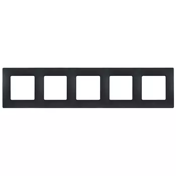 Рамка пятиместная Legrand Etika 672585 антрацит