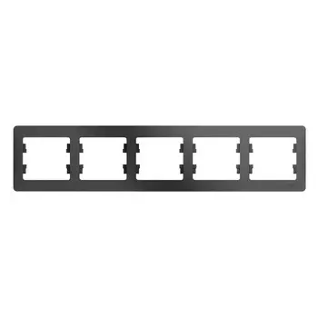 Рамка пятиместная Schneider Electric Glossa GSL001305 графит