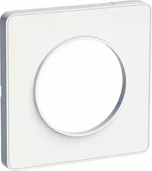 Рамка Schneider Electric Odace белая 85х8х10 мм