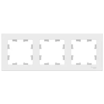 Рамка трехместная Schneider Electric AtlasDesign ATN000103 белый