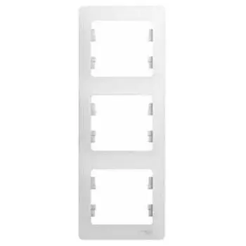 Рамка трехместная Schneider Electric Glossa GSL000107 белая