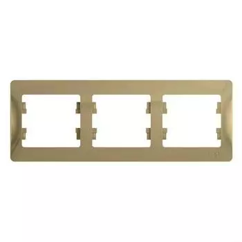 Рамка трехместная Schneider Electric Glossa GSL000403 титан