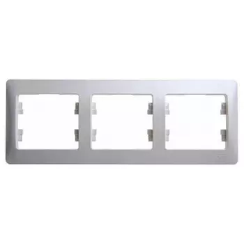 Рамка трехместная Schneider Electric Glossa GSL000603 перламутр