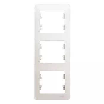 Рамка трехместная Schneider Electric Glossa GSL000607 перламутр