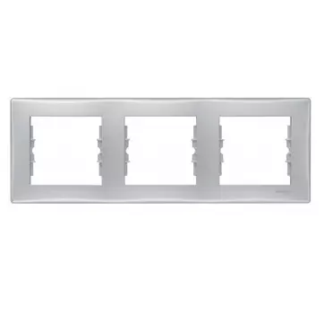 Рамка трехместная Schneider Electric Sedna SDN5800560 алюминий