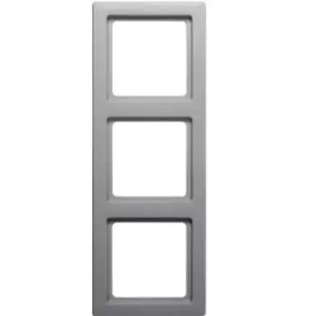 Рамка тройная Berker Q.1. алюминий с эффектом бархата 10136084