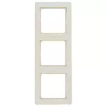 Рамка тройная Berker Q.1. слоновая кость с эффектом бархата 10136082