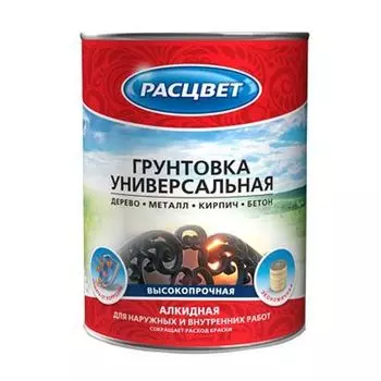 Расцвет ГФ-021 0.9 кг, Грунтовка антикоррозионная алкидная (серая)