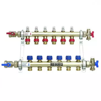 Распределительный коллектор Rehau HKV-Dна 6 контуров
