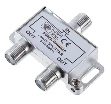 Разветвитель F Oxion на 2 TV 5-1000 МГц