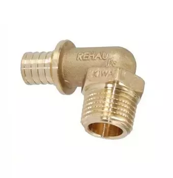 Rehau 20-R 1/2″, Угольник переходной латунный с наружной резьбой