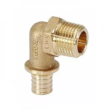 Rehau 32-R 1″, Угольник переходной латунный с наружной резьбой