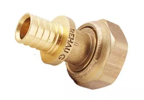 Rehau, 40-G 1½″, Переходник латунный с накидной гайкой