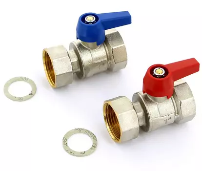 Rehau HKV/HLV 1", Комплект двухходовых шаровых кранов