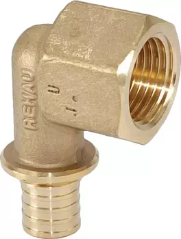 Rehau Rautitan RX, 16-Rp 1/2″ Угольник бронзовый переходной (внутренняя резьба)