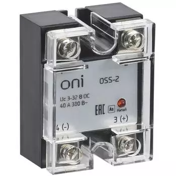Реле твердотельное IEK OSS-2 40А 380В AC 3-32В DC ONI OSS-2-3-40-B