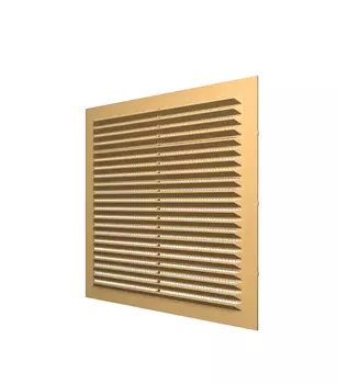 Решетка вентиляционная вытяжная АБС Эра 194х194 бежевая