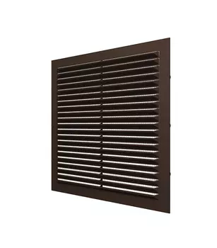 Решетка вентиляционная вытяжная АБС Эра 194х194 коричневая