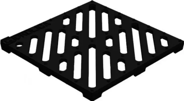 Решетка водоприемная чугунная Gidrolica Point 205 РВ-28.5.28.5 285х285х22 мм